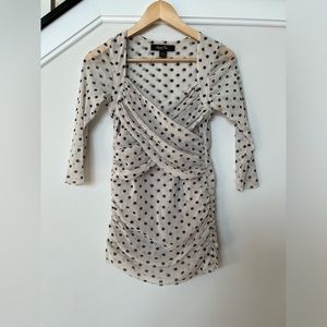Anthropologie Mesh Dottie Top